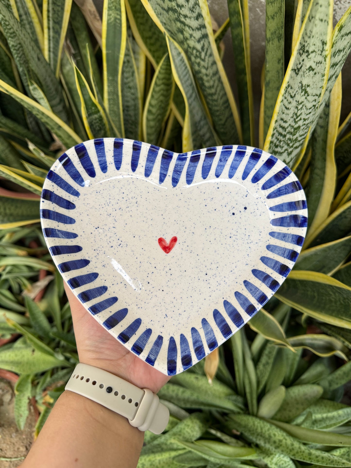 Cobalt Heart Plate