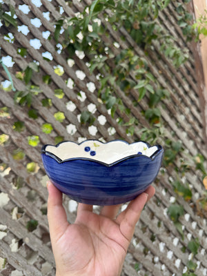 Blueberry Fields Scalloped Ramen Bowl