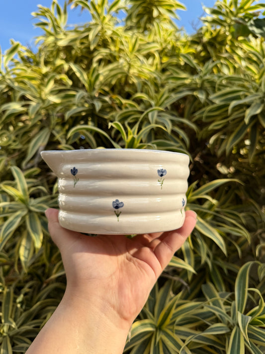 Blue Petal Matcha Bowl
