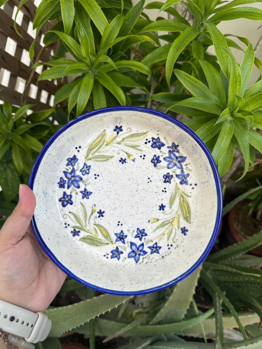 Periwinkle Bloom Serving Bowl