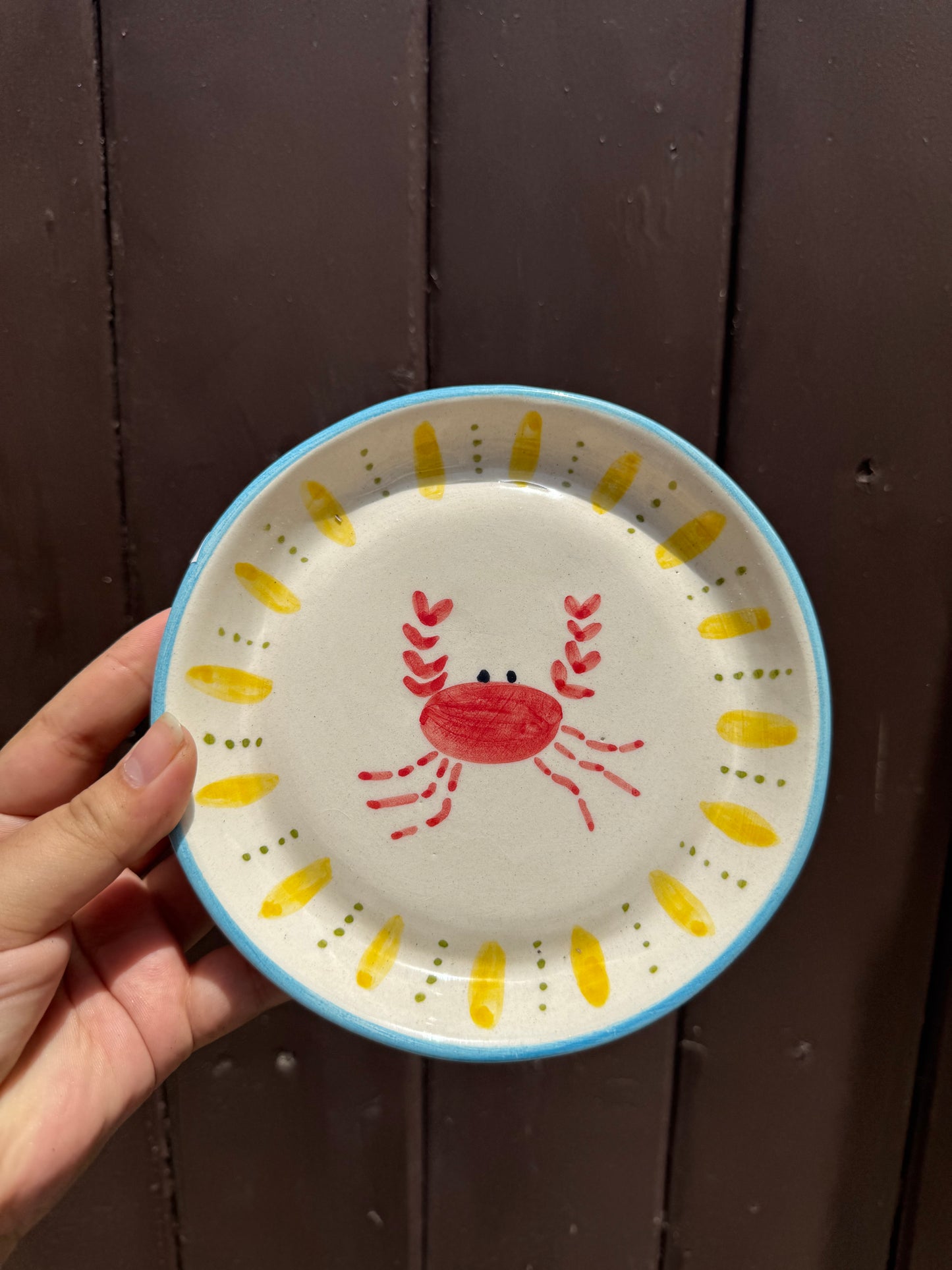 Sunny Crab Dessert Plate