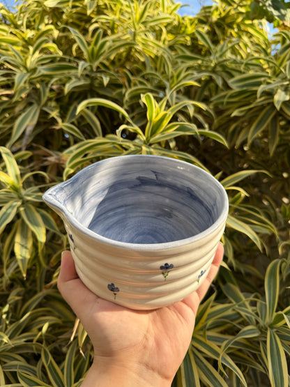 Blue Petal Matcha Bowl