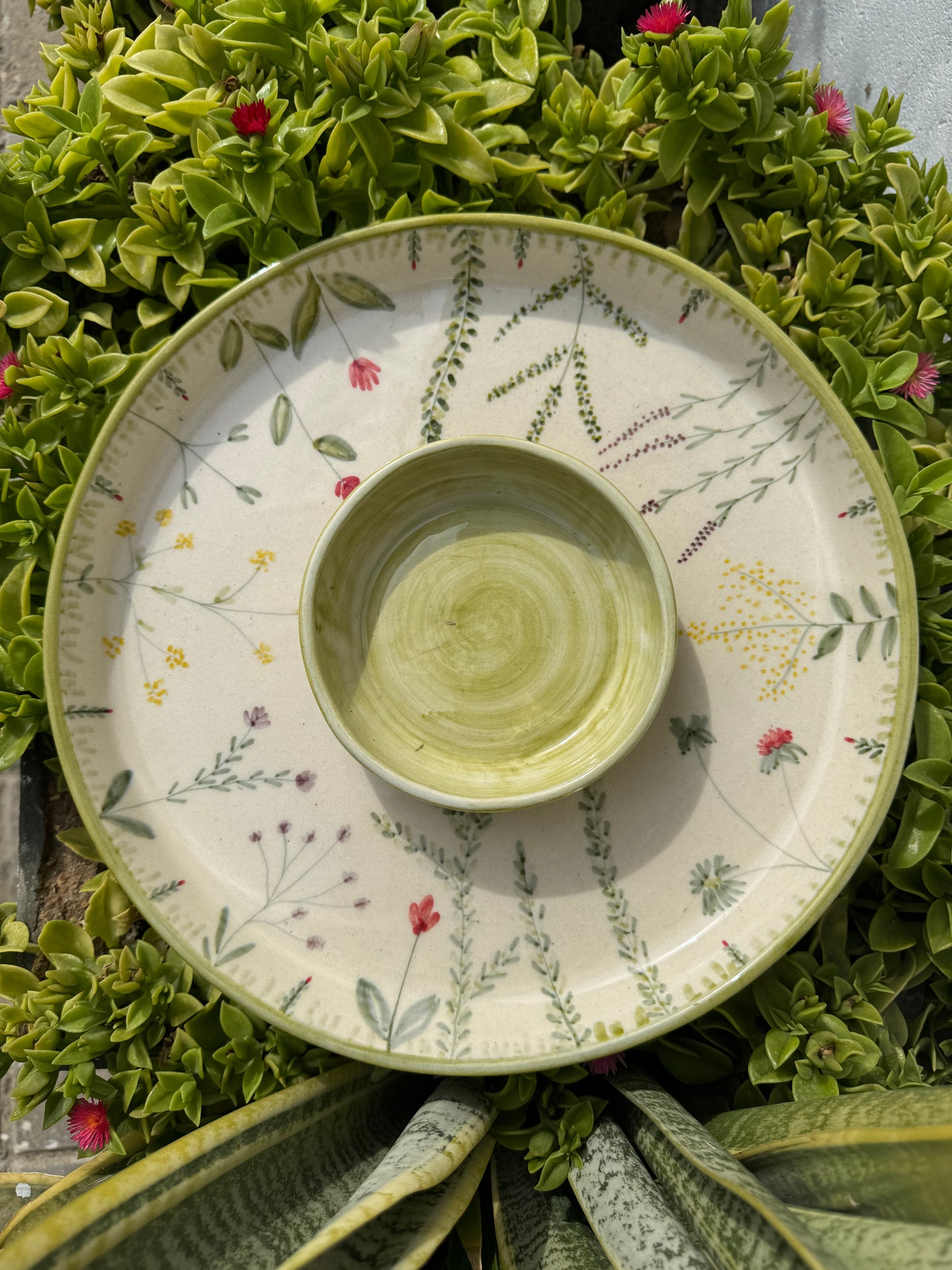 Wildflower Garden Chip & Dip Platter