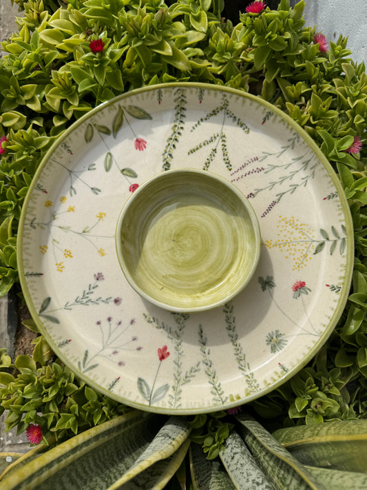 Wildflower Garden Chip & Dip Platter