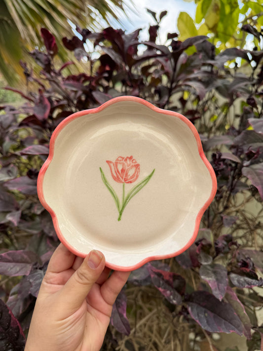 Rosebud Dessert Plate