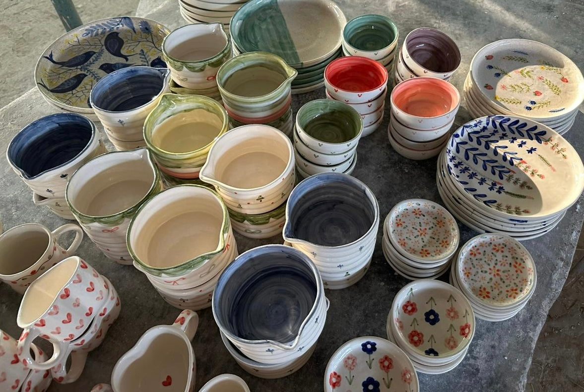Handmade Ceramic Pottery Pakistan | Hand-Painted | Dugdugi