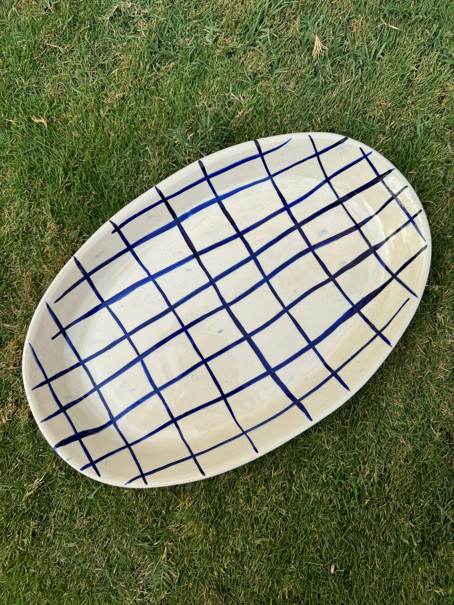 Sleek Chequered Platter