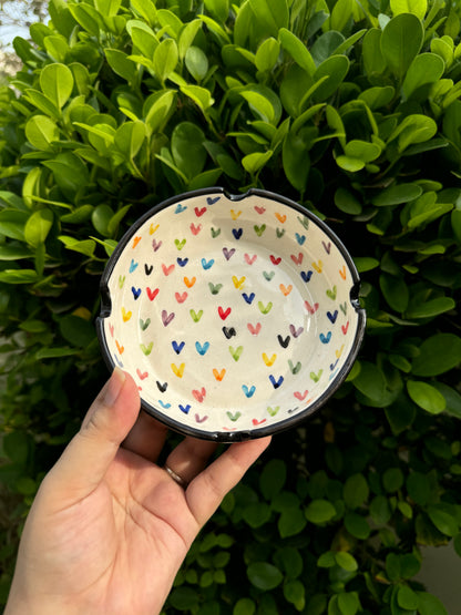 Multi Hearts Ashtray