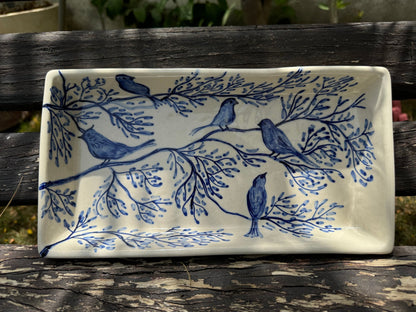 Chirp & Bloom Rectangle Platter - Platters