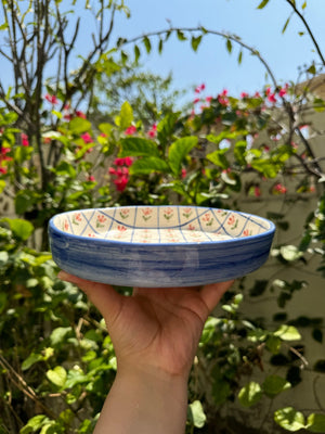 Floral Grid Plate