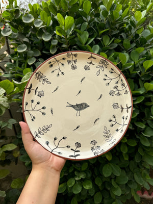 Gray Bird Plate