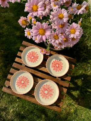 Pastel Pink Floral Coaster