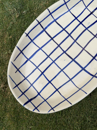 Sleek Chequered Platter