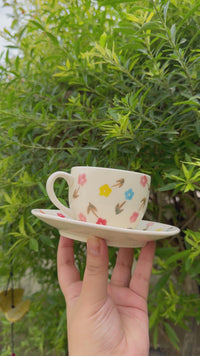 Floral Garden Cup & Saucer Set